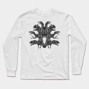 Dino Carnivores Black Long Sleeve T-Shirt